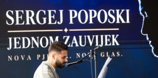 Sergej Poposki u Zagrebu premijerno predstavio pjesmu i spot „Jednom zauvijek“